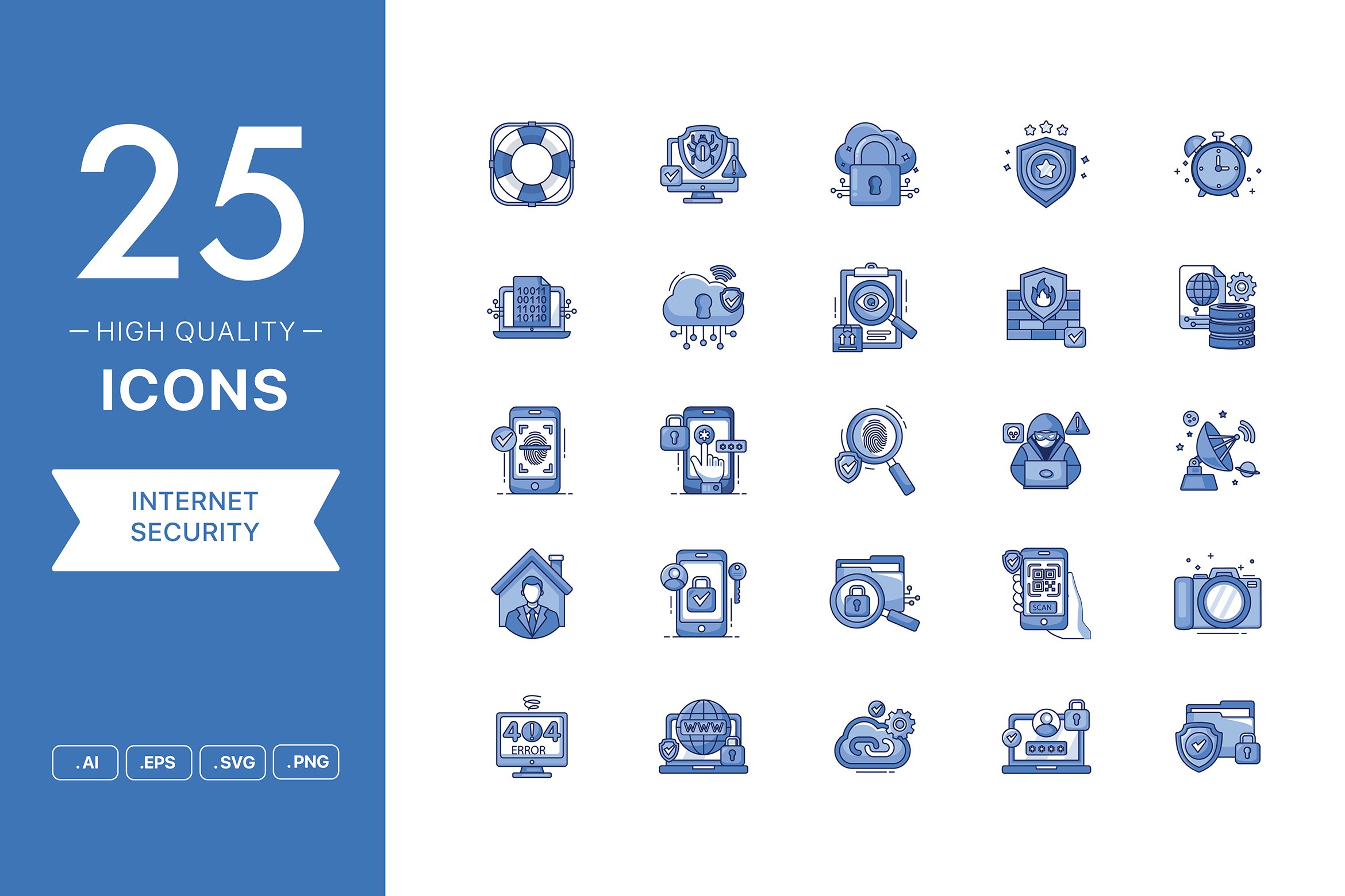 Security Icon Set cover image.