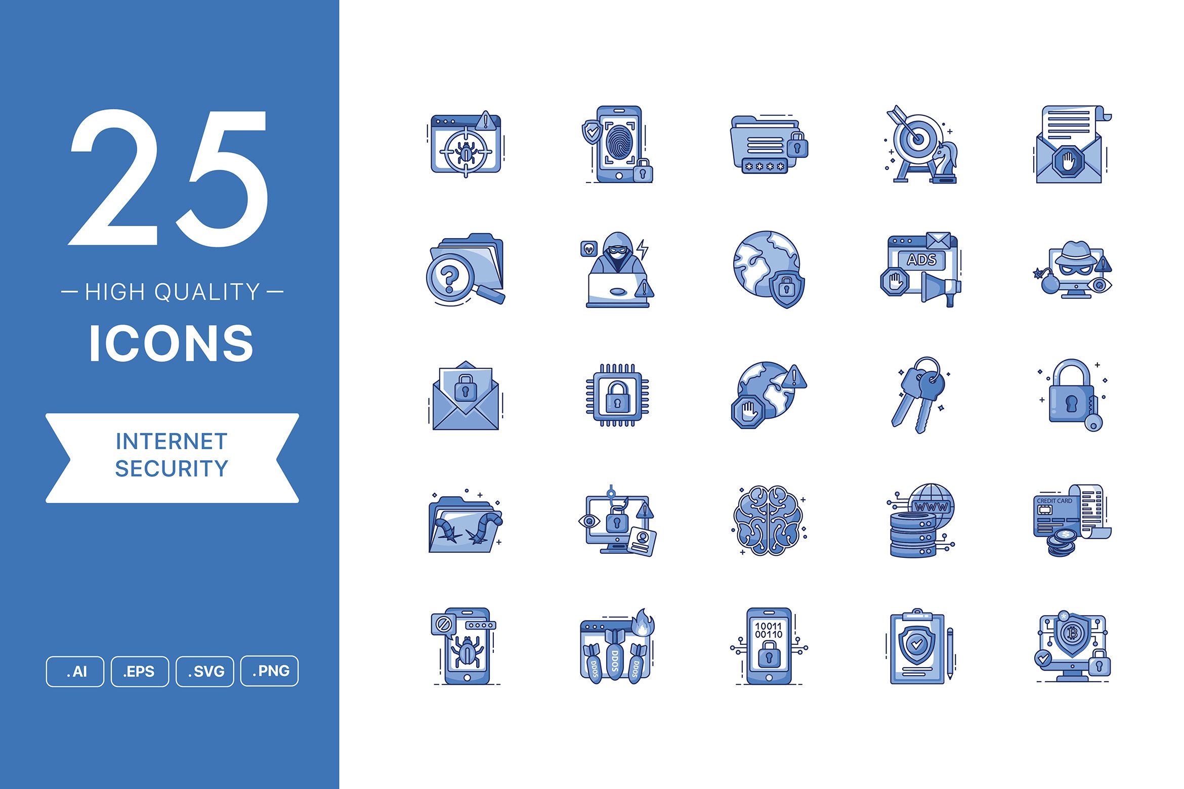 Security Icon Set preview image.