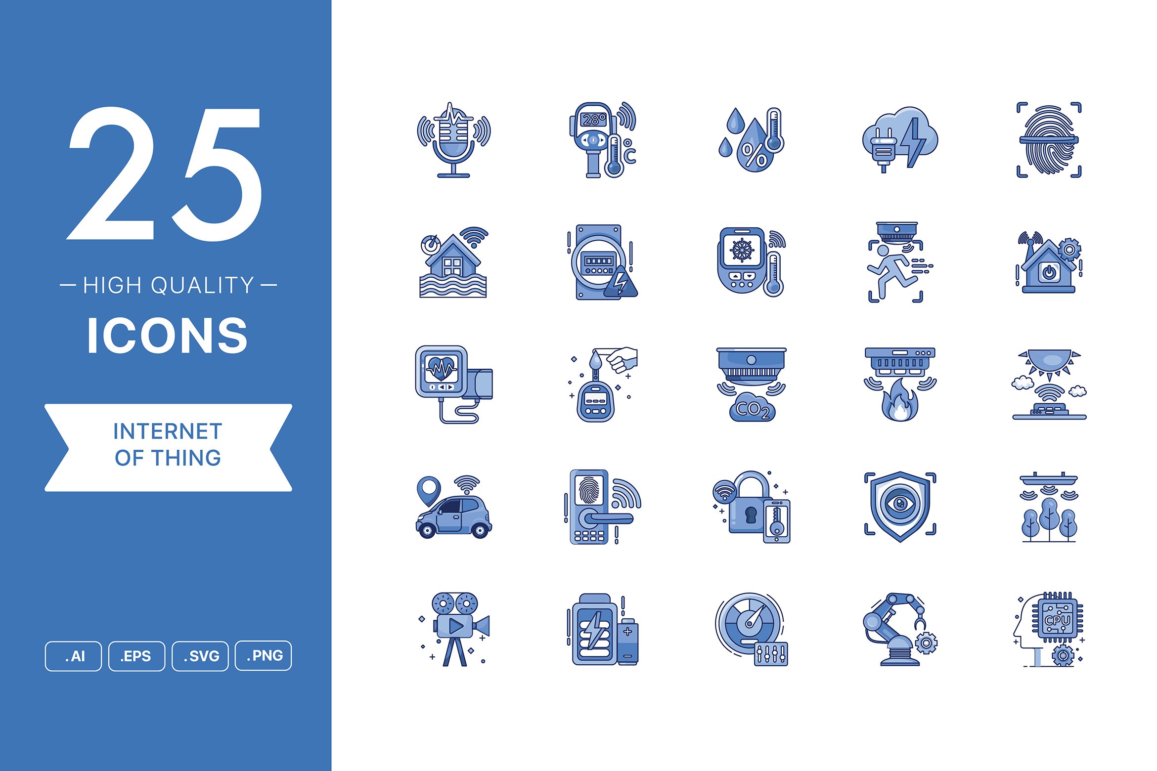 Internet of Thing Icon Set preview image.