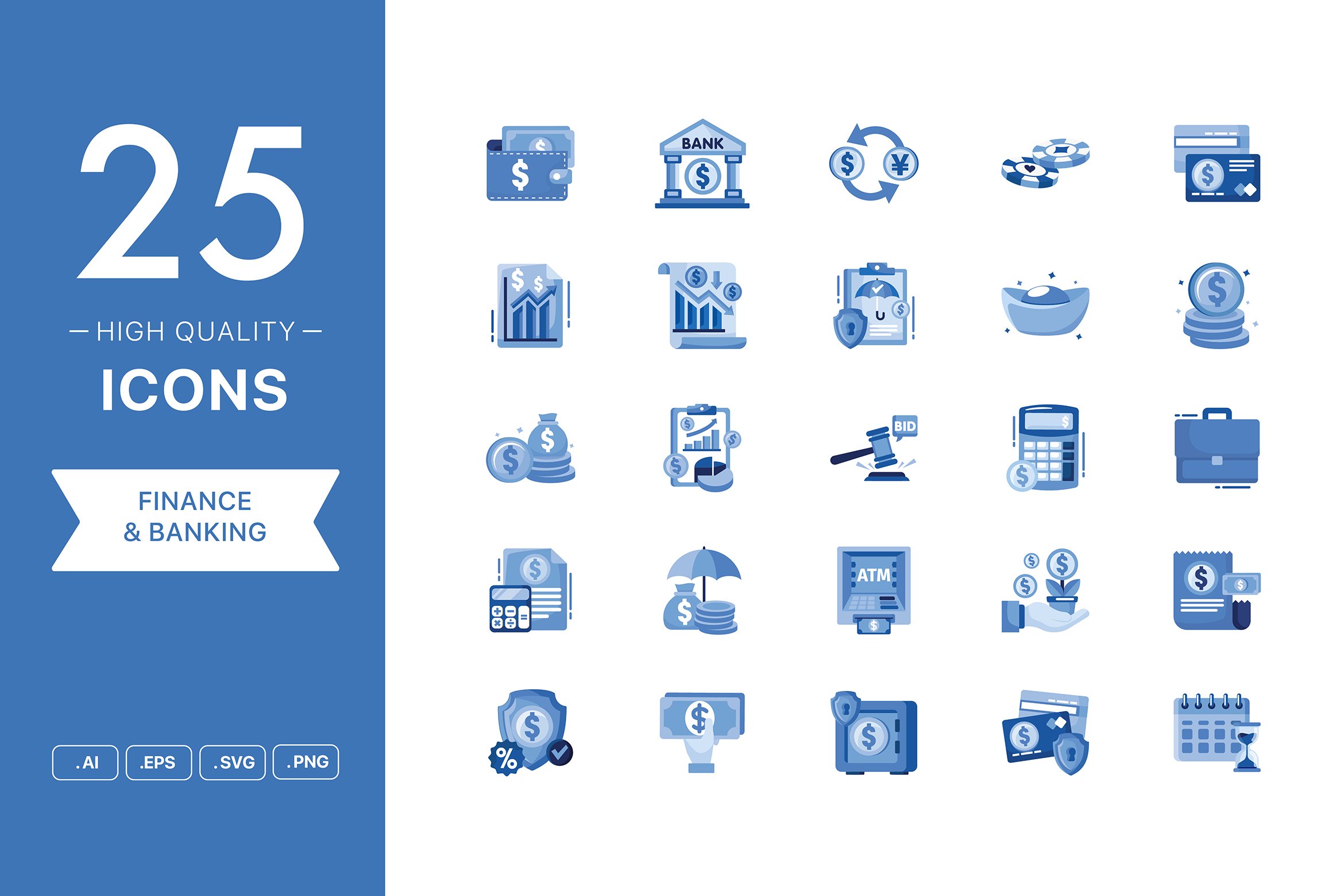 Finance Icon Set cover image.
