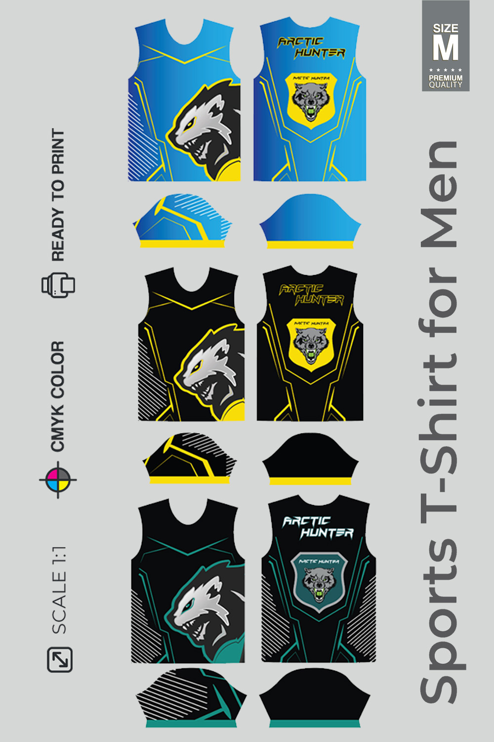 Wolf Sports T-shirt design pinterest preview image.