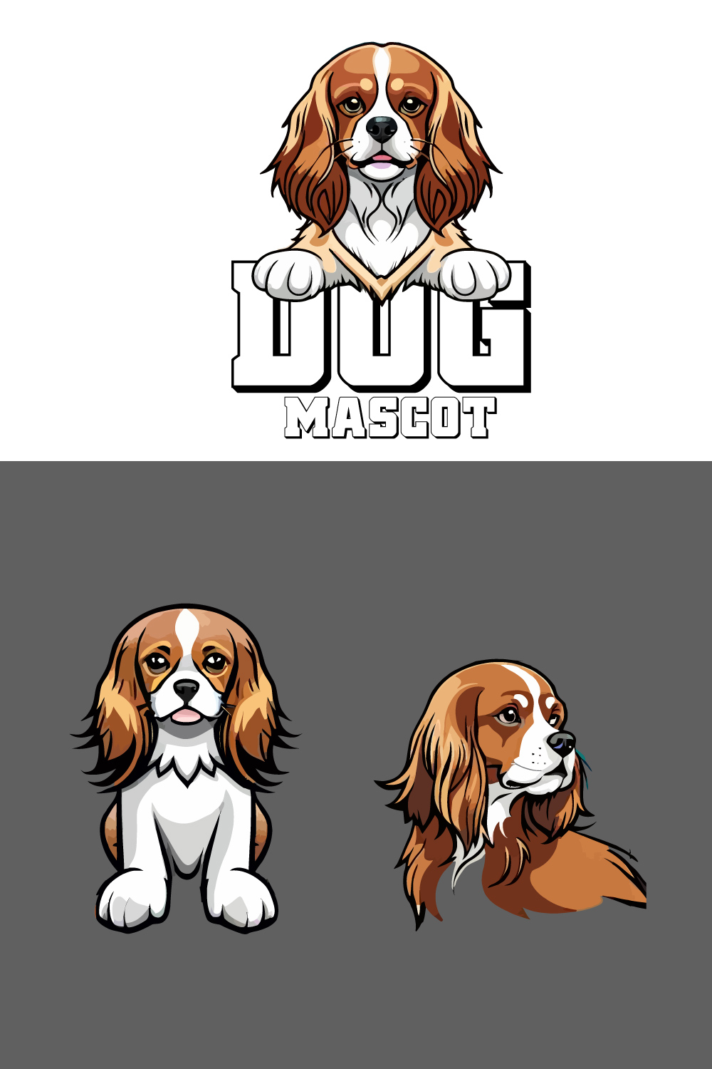 4 attractive dog mascot design pinterest preview image.