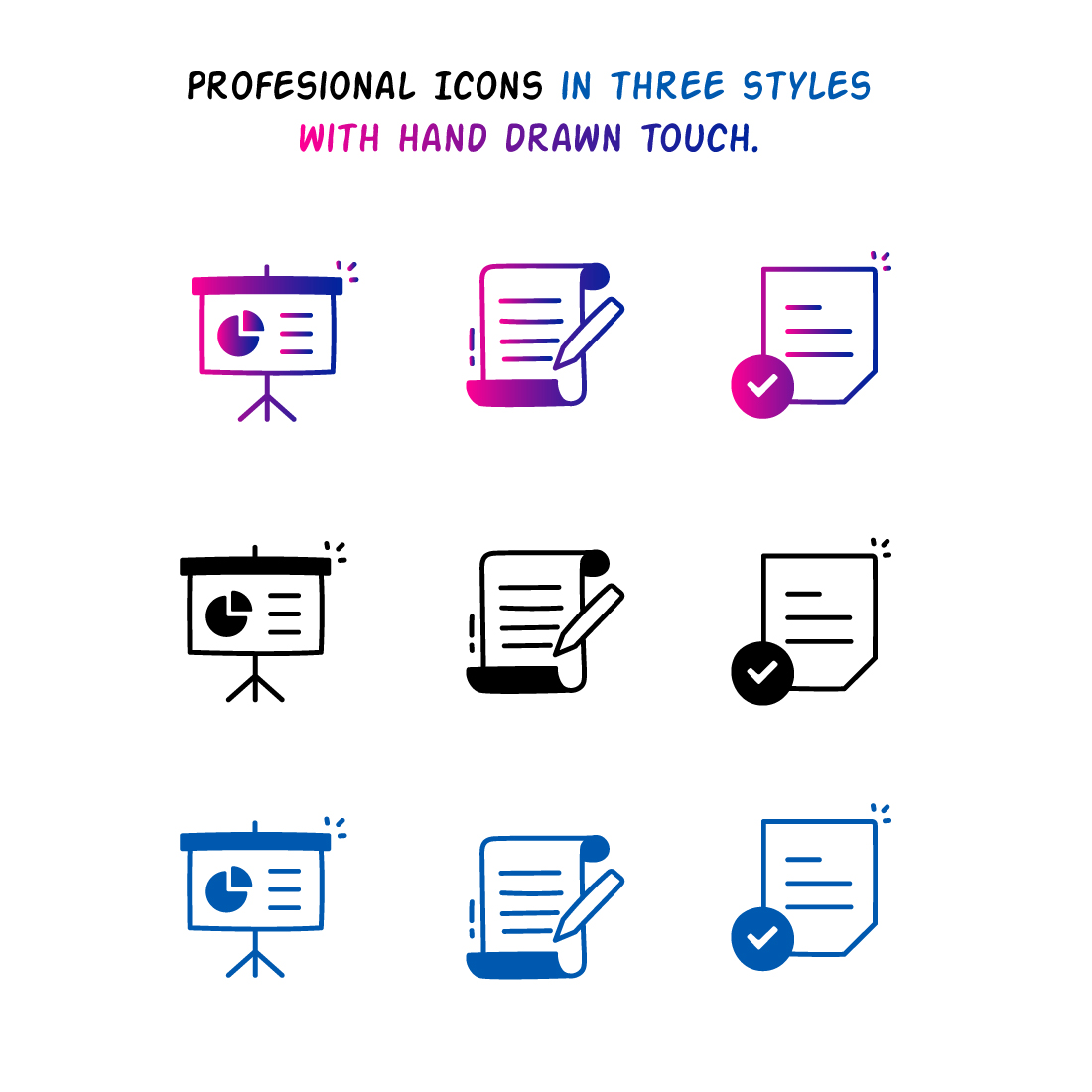 Executive Summary Report Icons: Key Findings, Insights, Management Summary, and Business Overview Concepts Editable Stroke Icons preview image.