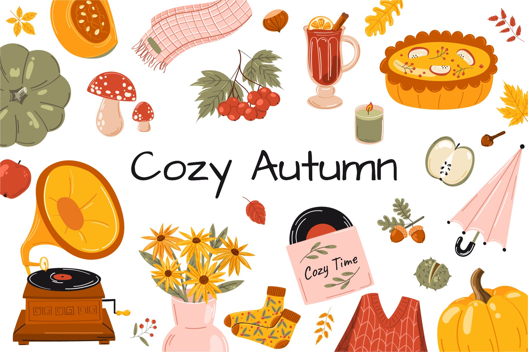 Cozy Autumn - Objects, Patterns cover image.