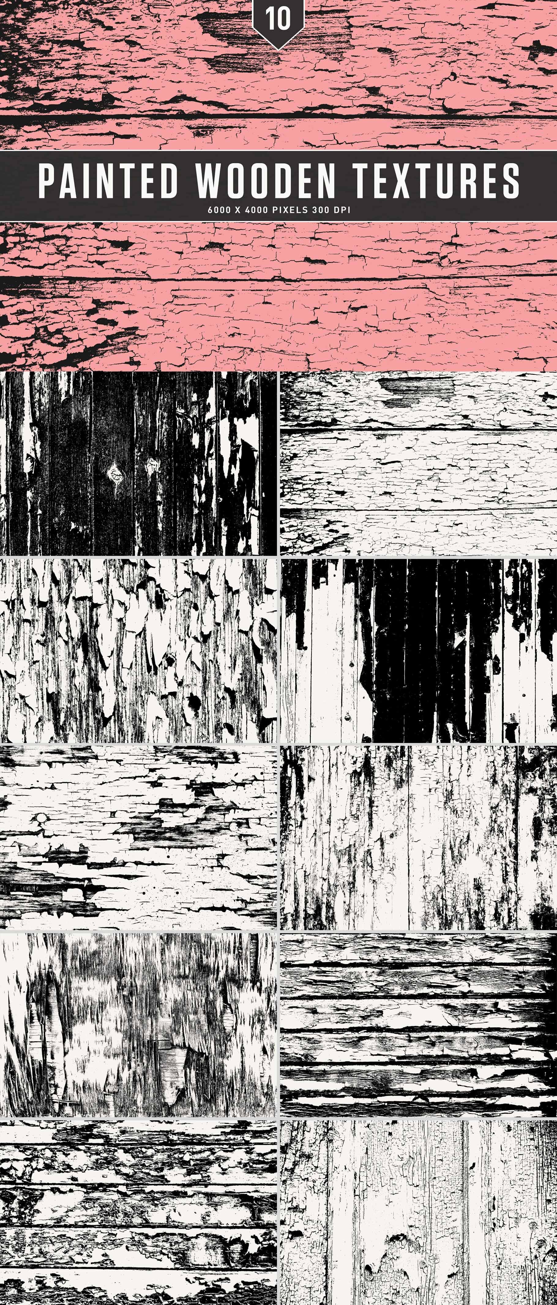 Painted Wooden Textures cover image.