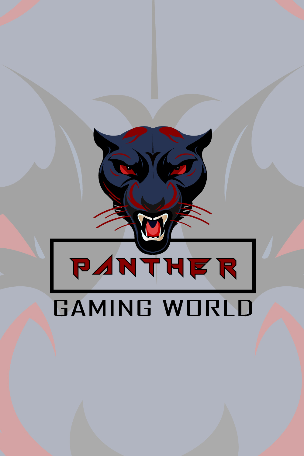 Black panther mascot logo pinterest preview image.