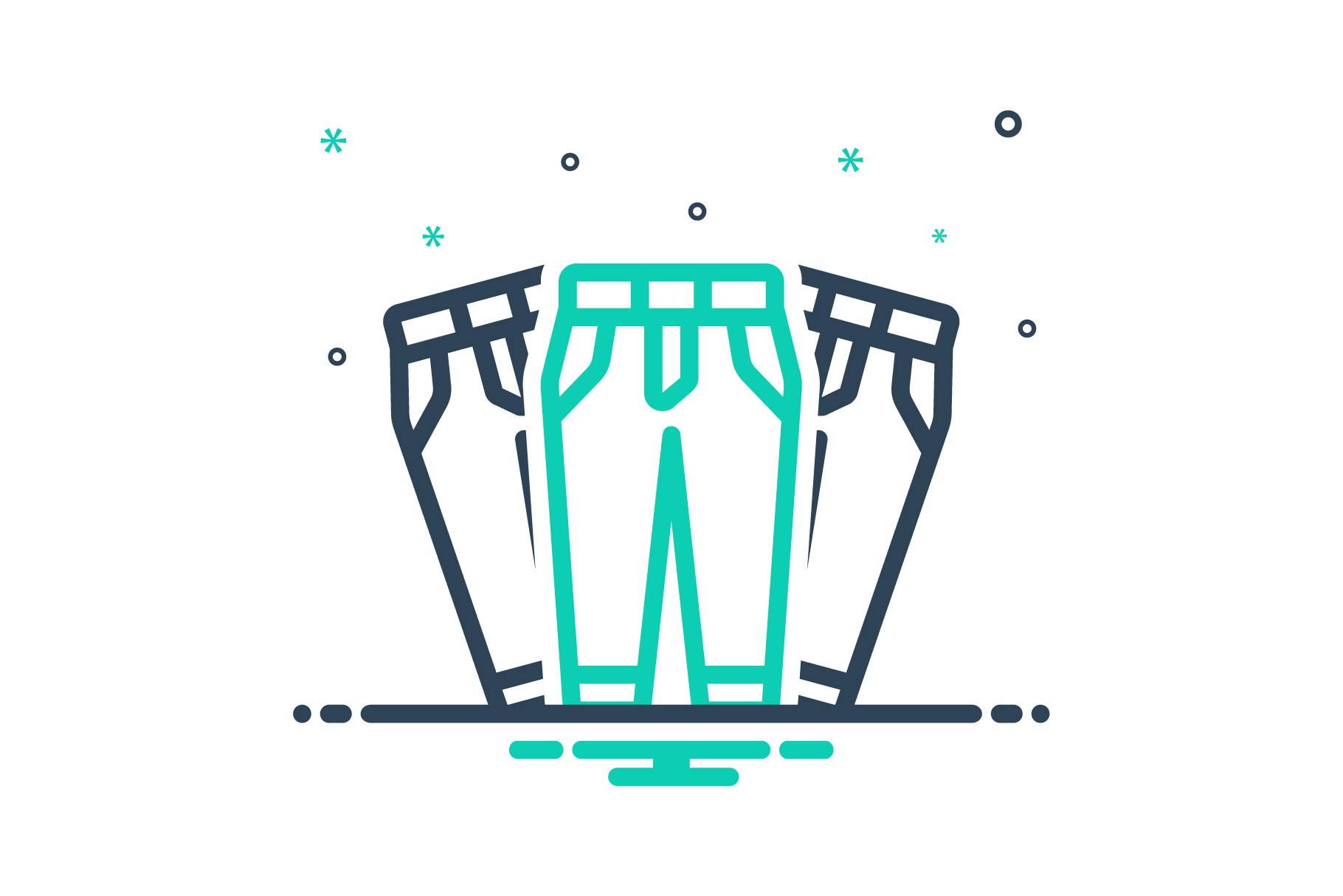 Pants apparel mix icon cover image.