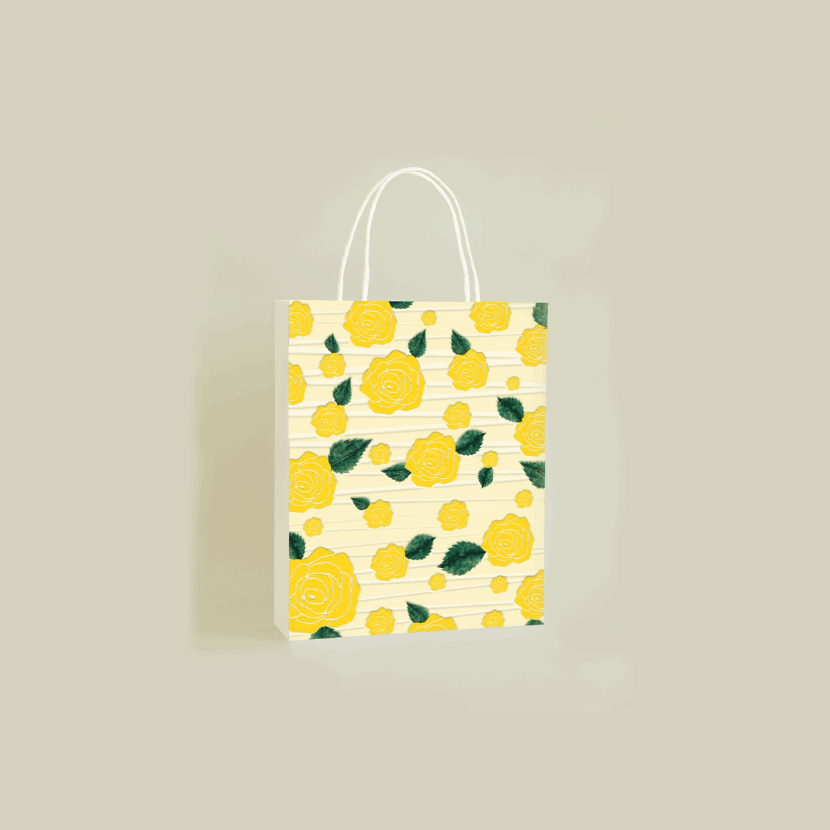 paper bag yellow new 394