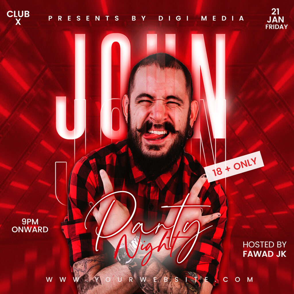 Party Flyer Design Bundle Templets 3 Different Concepts With PSD