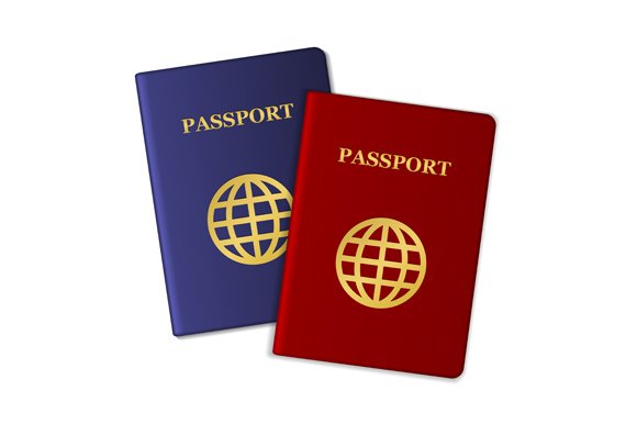 Color Passports Icons Set preview image.