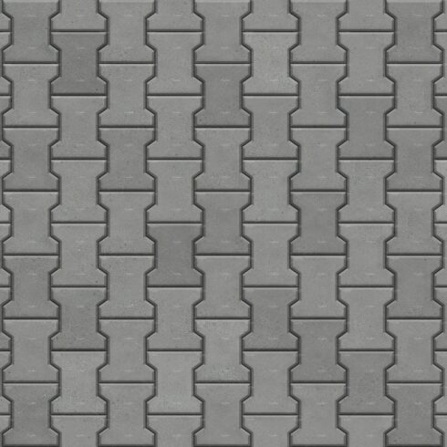 Dumble paver block seamless texture cover image.