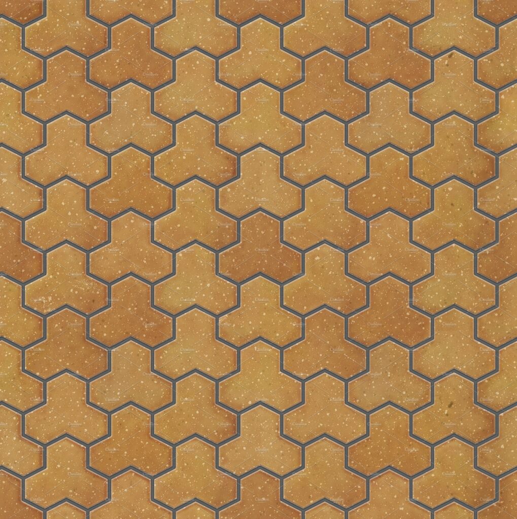 Trihex pavers seamless texture set – MasterBundles