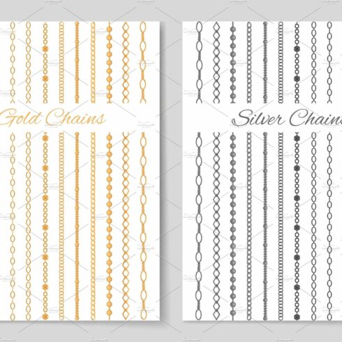 Silver and Gold Chains Promotional Posters Set cover image.