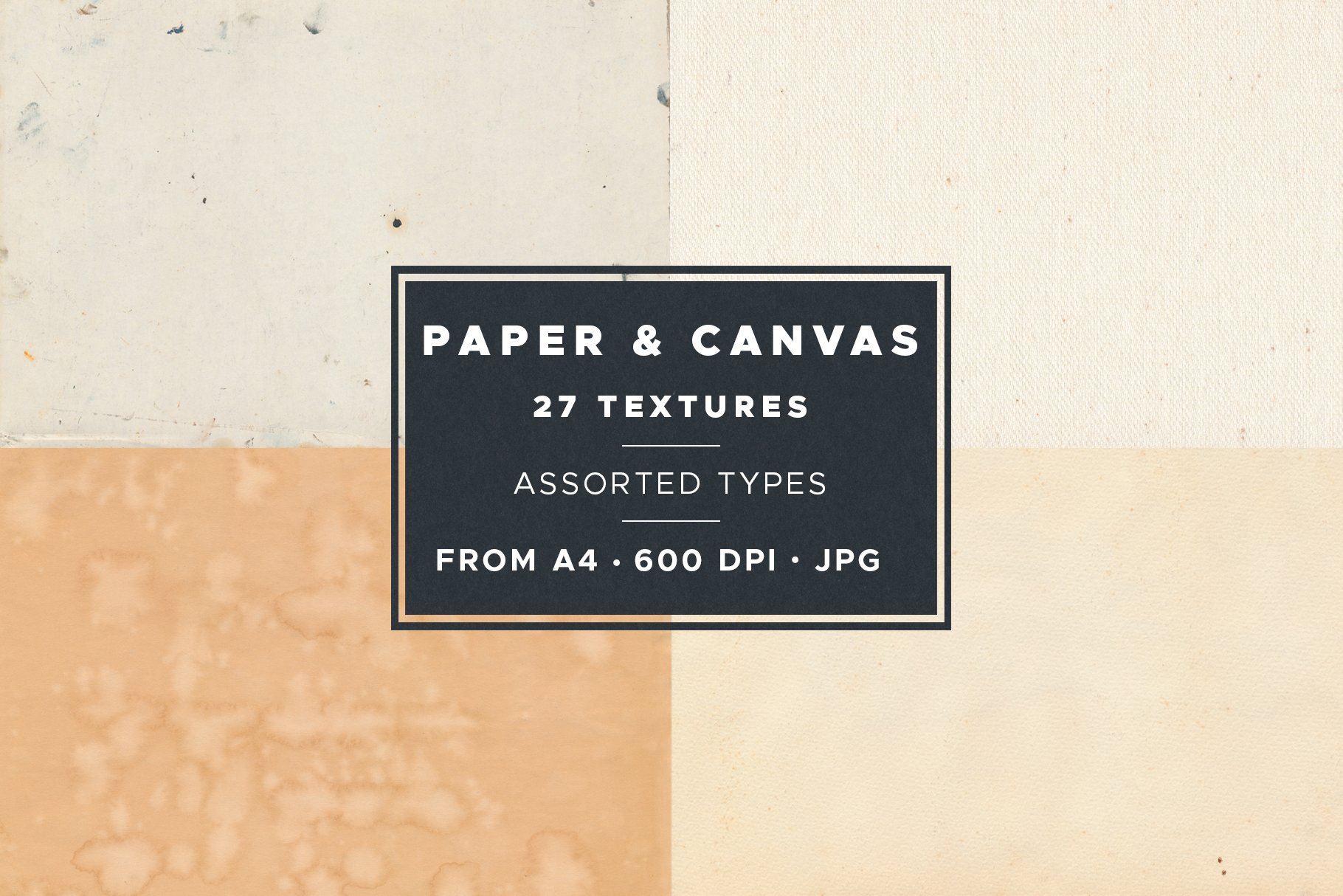 Paper & Canvas Textured Backgrounds cover image.