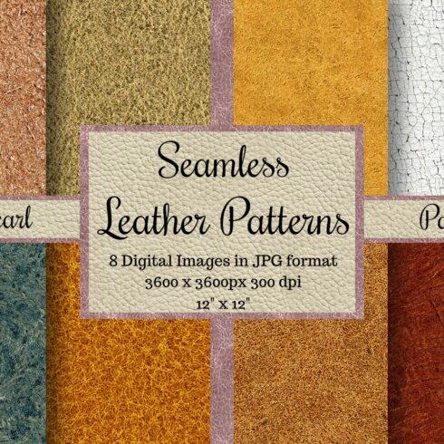 Seamless Leather Patterns - Pearl cover image.