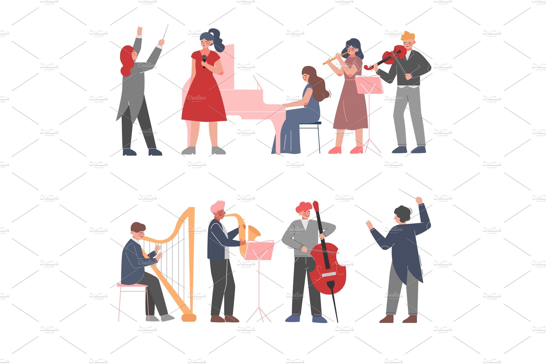 Musician Characters Playing Musical cover image.