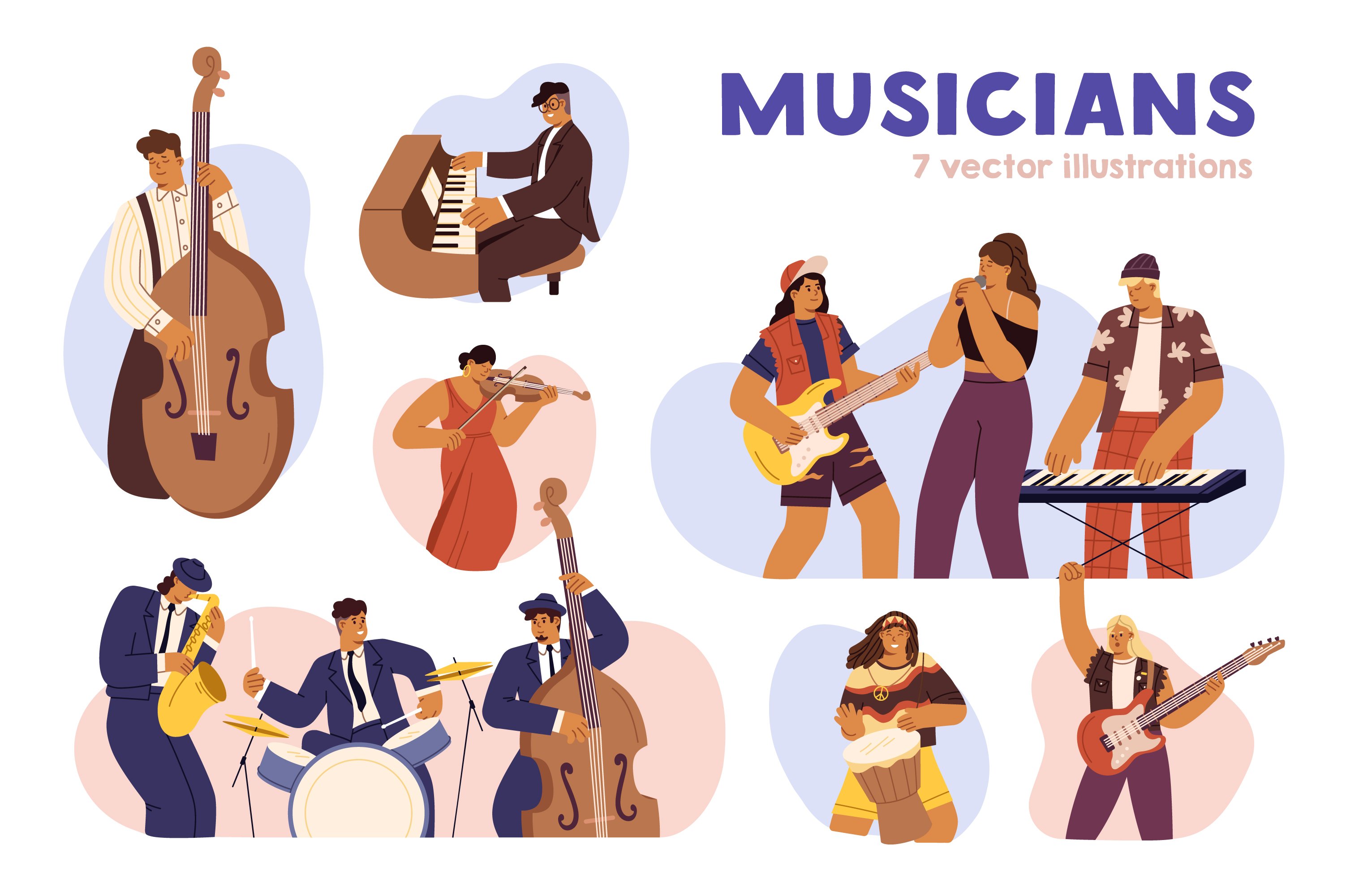 Musicians and music bands set cover image.