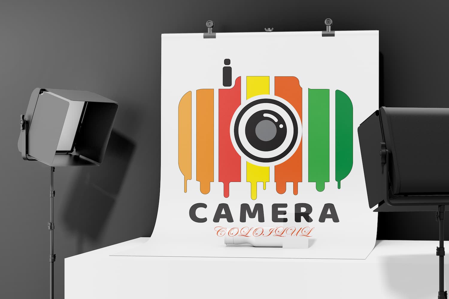 Camera logo pinterest preview image.