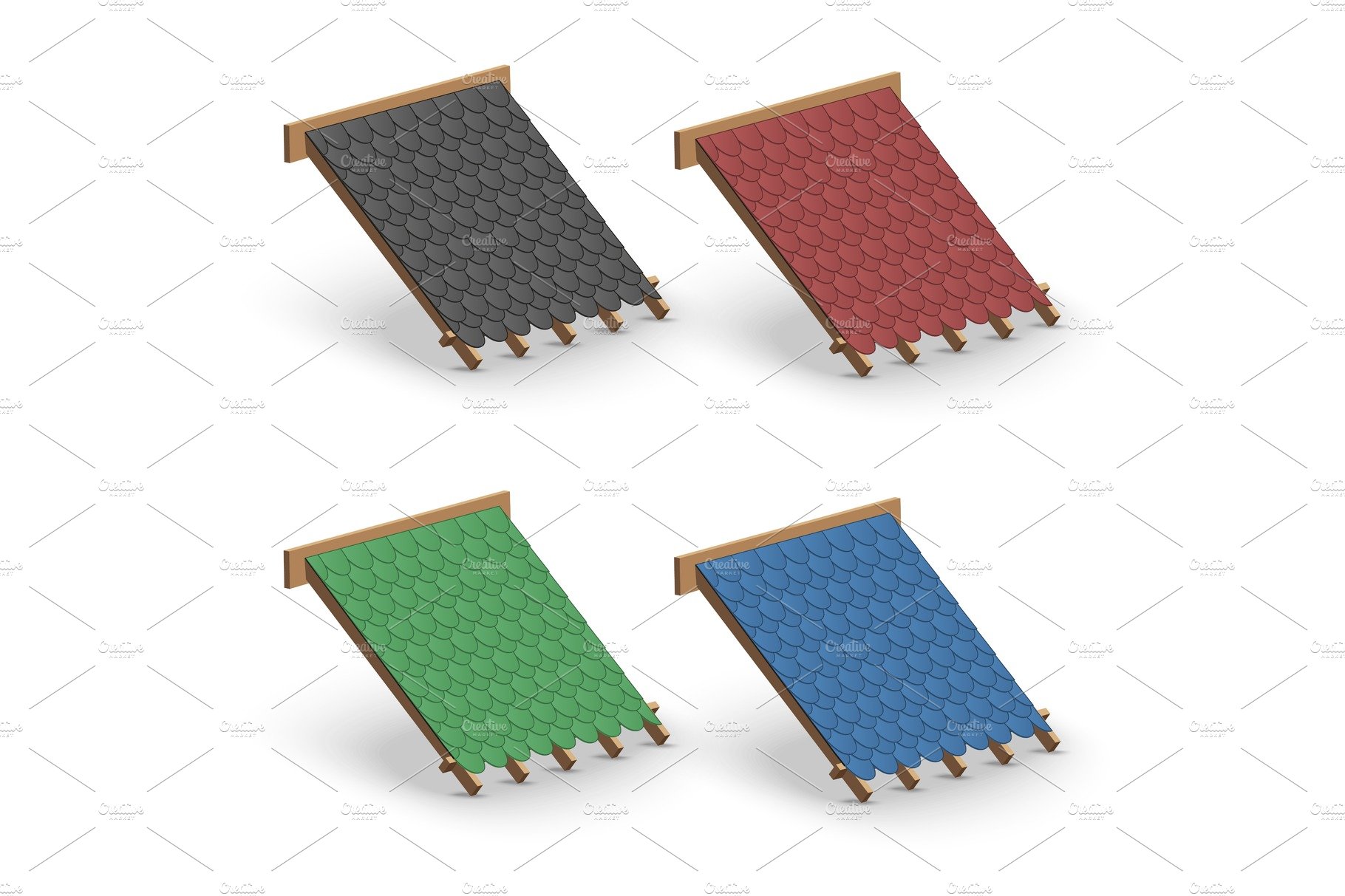 Set of Shingles roofing Cover on cover image.