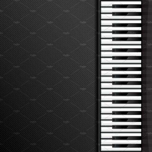Abstract background with piano keys cover image.