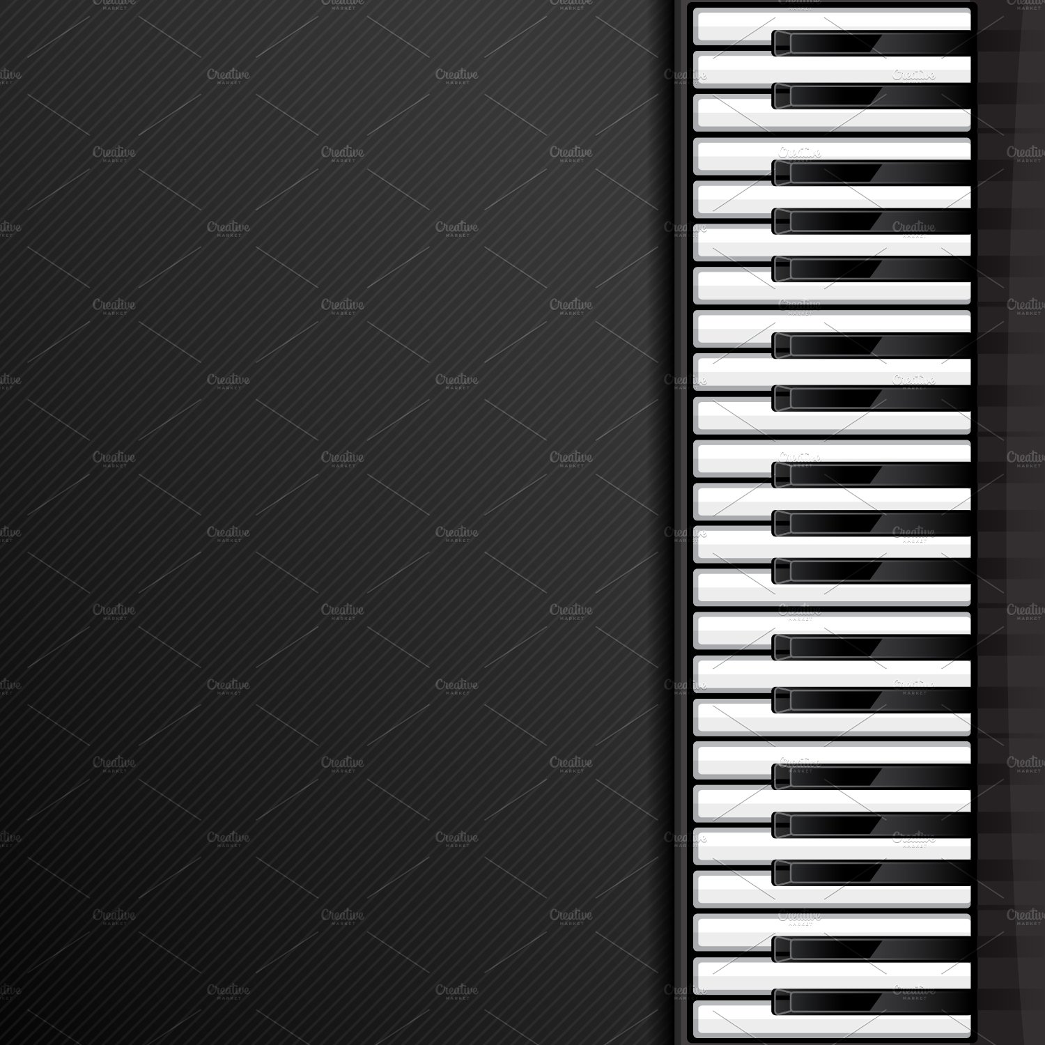 Abstract background with piano keys cover image.