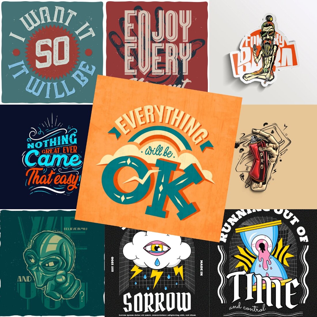 COOL T-SHIRT DESIGNS FILLED WITH LIFE HACK QUOTES preview image.