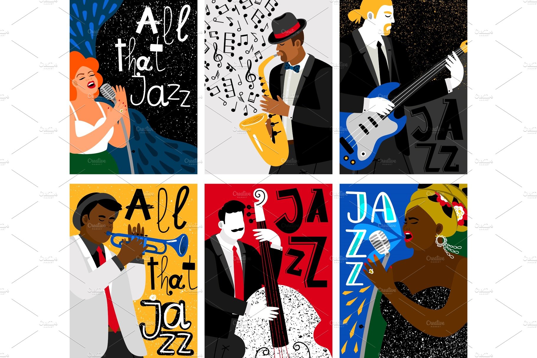 Jazz music festival banners cover image.