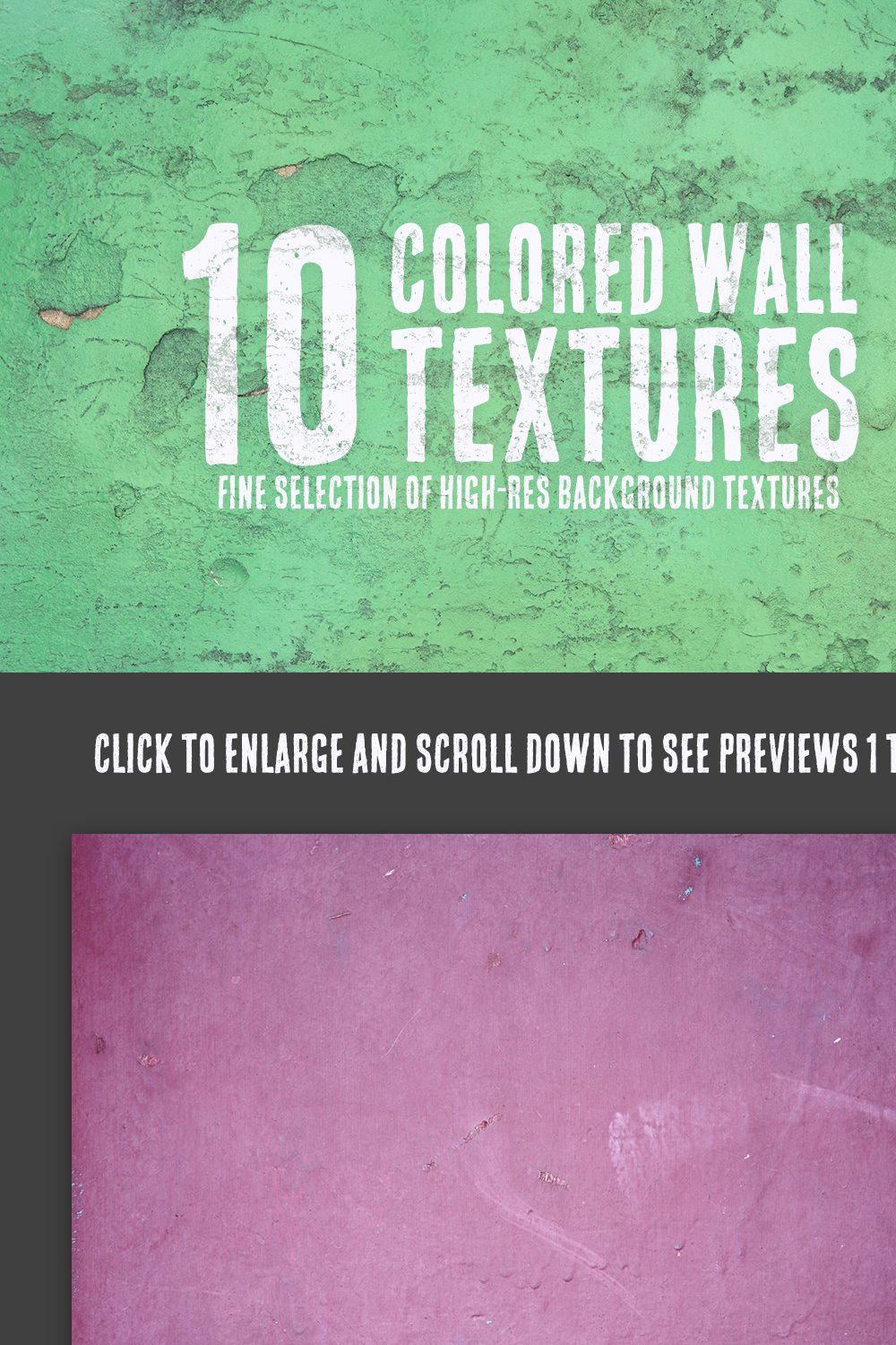 10 Colored Wall Textures pinterest preview image.