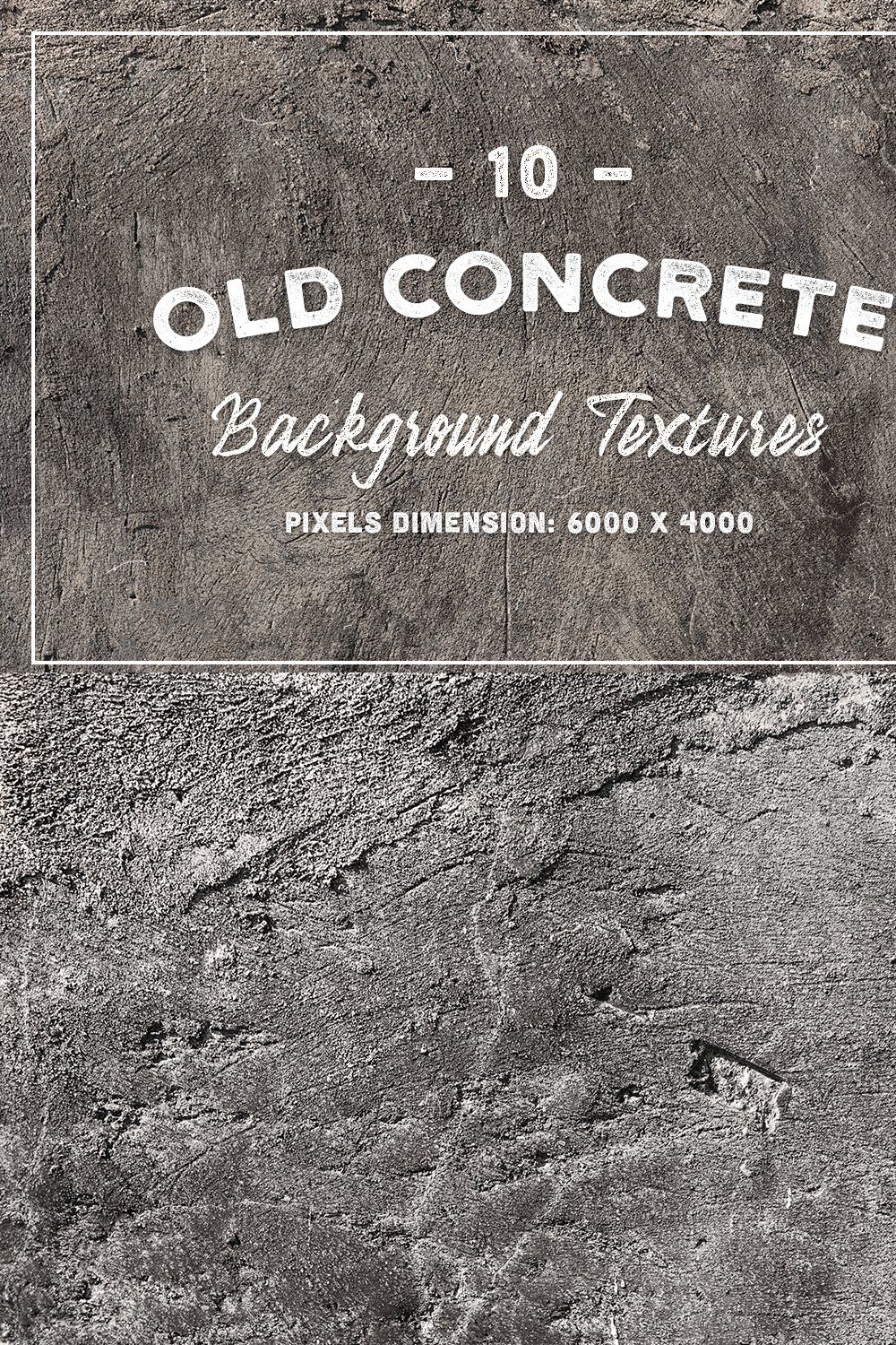 10 Old Concrete Background Textures pinterest preview image.