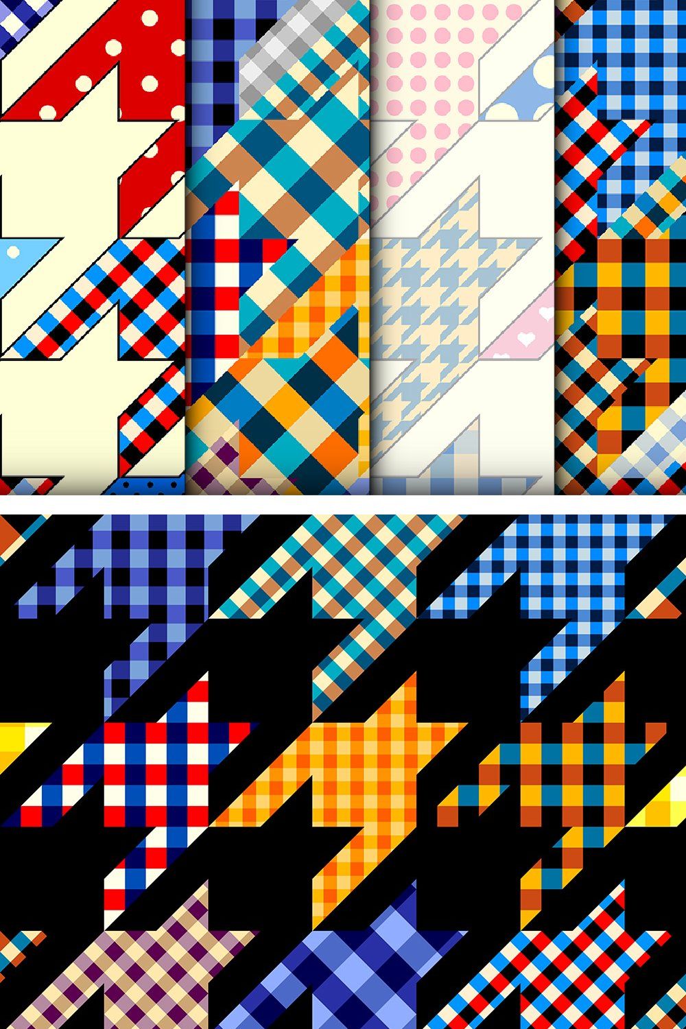 10 seamless houndstooth vectors pinterest preview image.