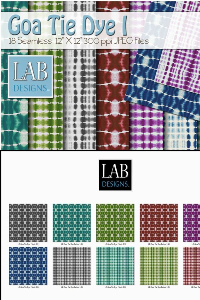 18 Goa Tie Dye Fabric Textures I MasterBundles