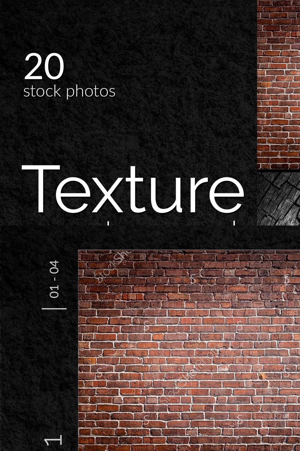 20 Assorted Texture Backgrounds pinterest preview image.