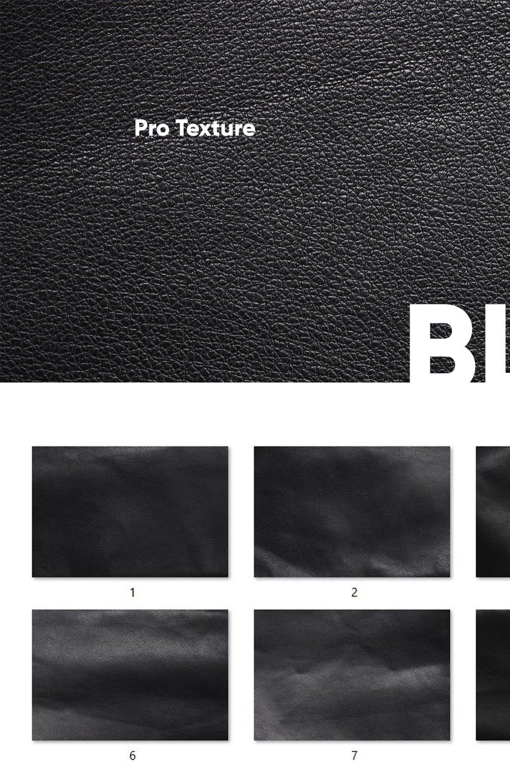20 Black Leather Textures HQ pinterest preview image.