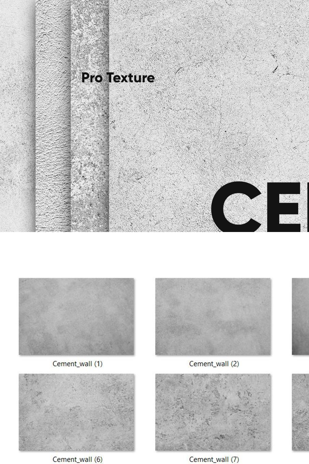 20 Cement Wall Texture HQ pinterest preview image.