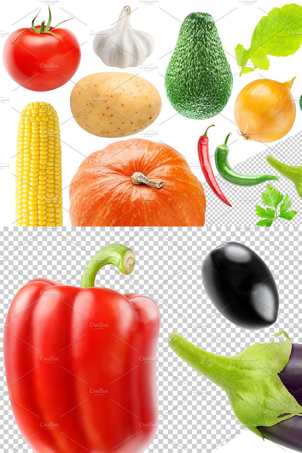 20 fresh vegetables pinterest preview image.