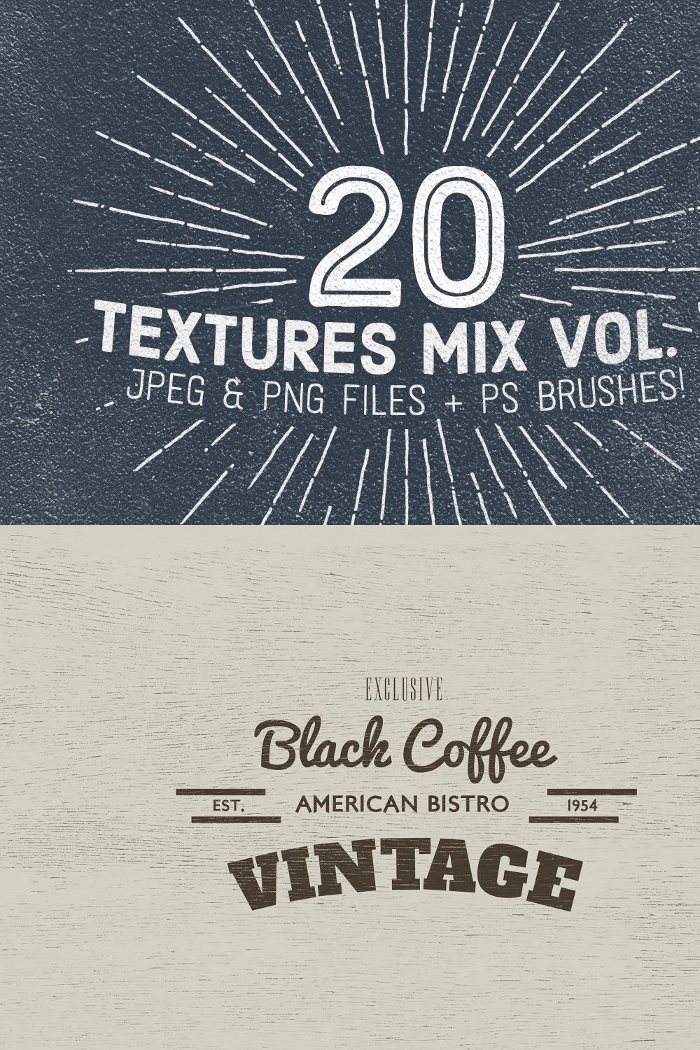 20 Textures Mix Vol. 1 pinterest preview image.