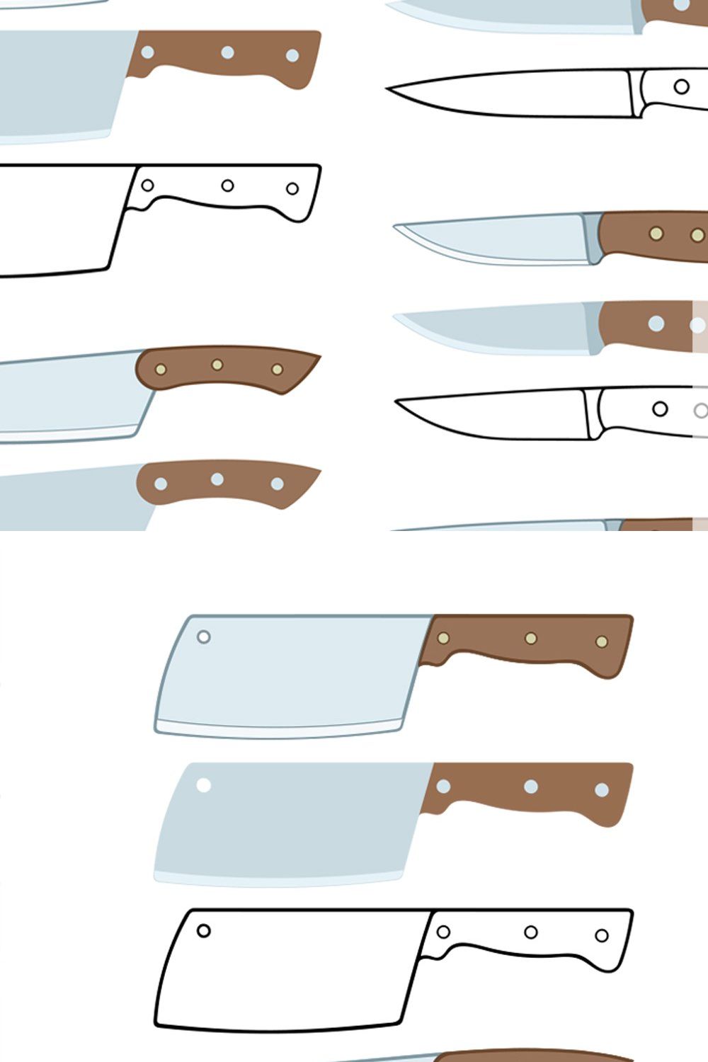 20 types of kitchen knives pinterest preview image.