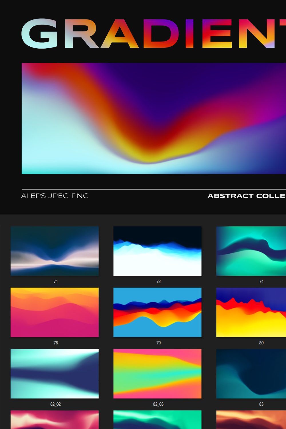 230 Gradients Vector pinterest preview image.