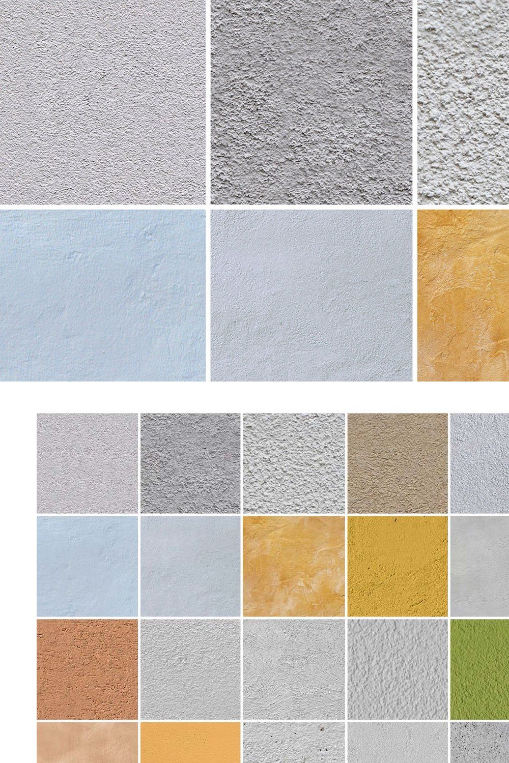 25 Seamless Plaster Textures pinterest preview image.