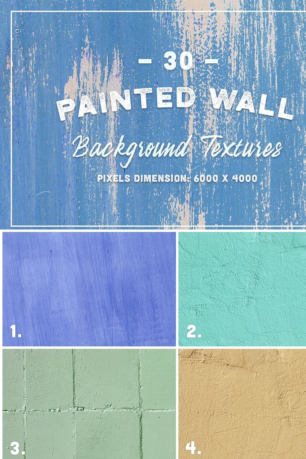 30 Painted Wall Background Textures pinterest preview image.