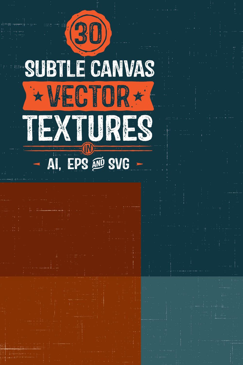 30 Vector Subtle Canvas Textures pinterest preview image.