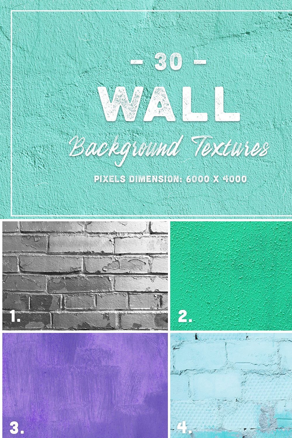 30 Wall Background Textures pinterest preview image.