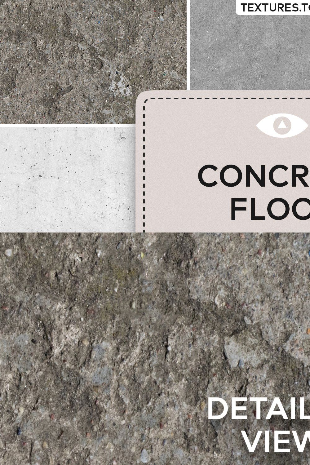 32 Seamless Concrete Floor Textures pinterest preview image.