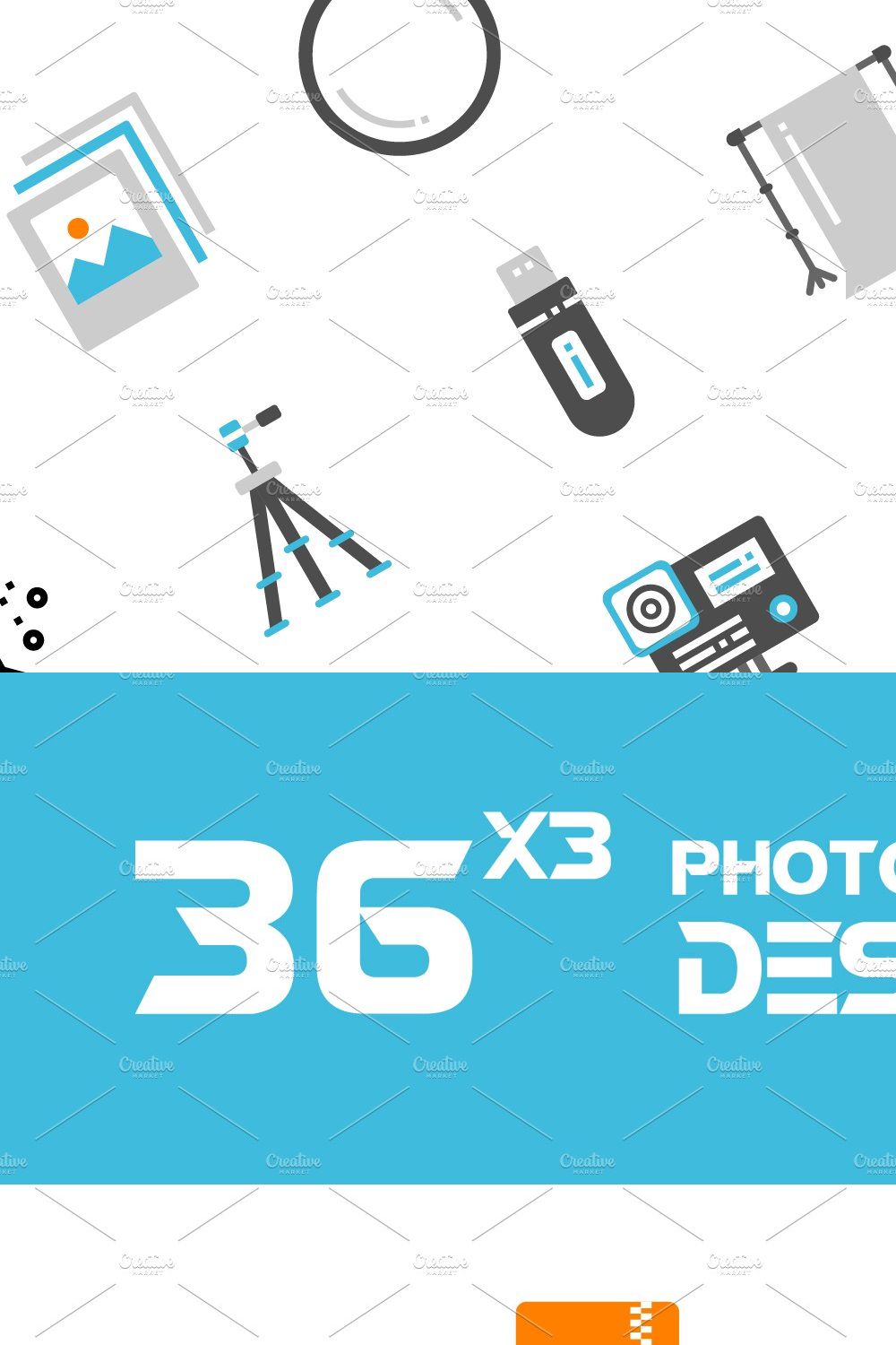 36x3 Photographer & Designer gadget pinterest preview image.