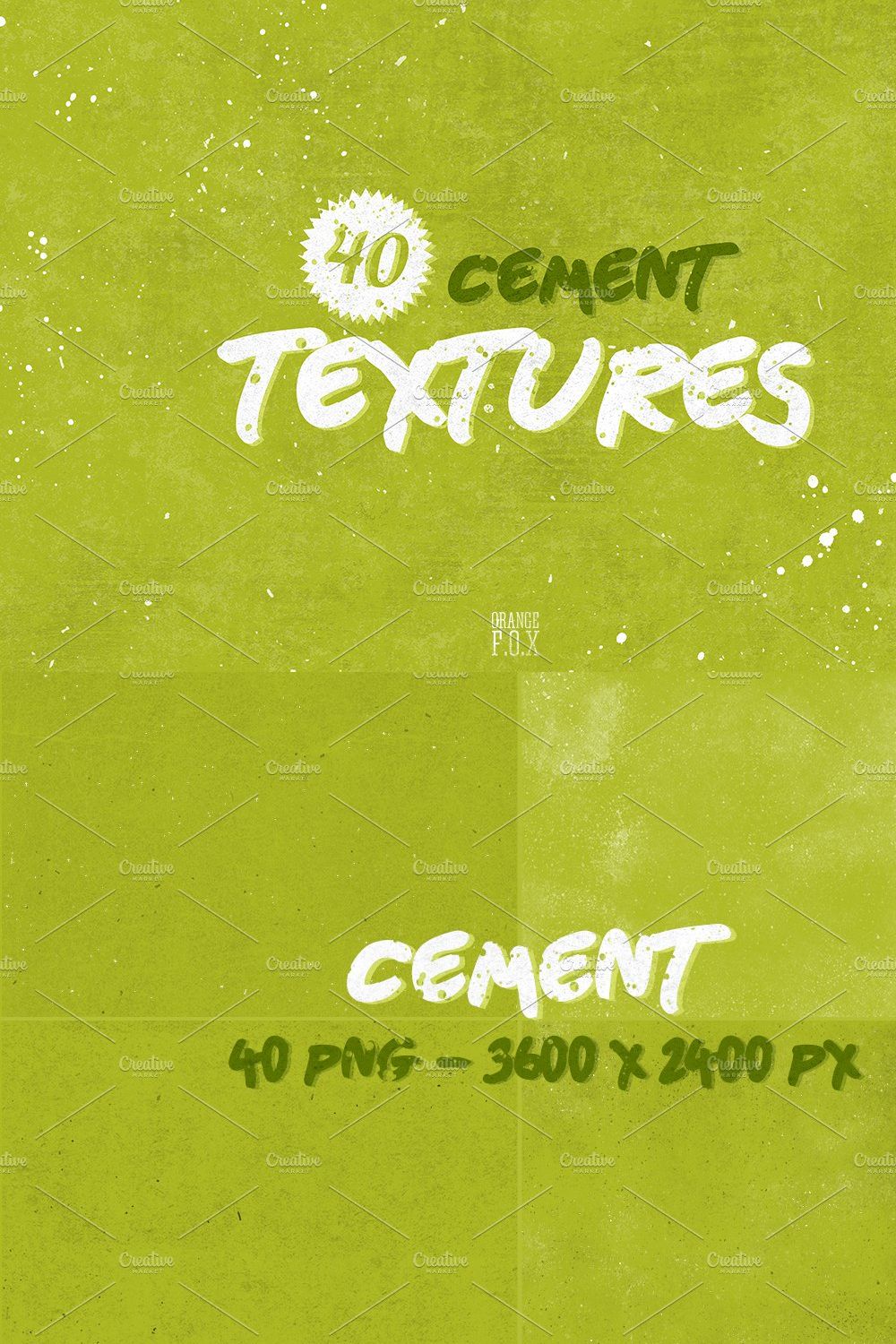 40 Cement Textures pinterest preview image.