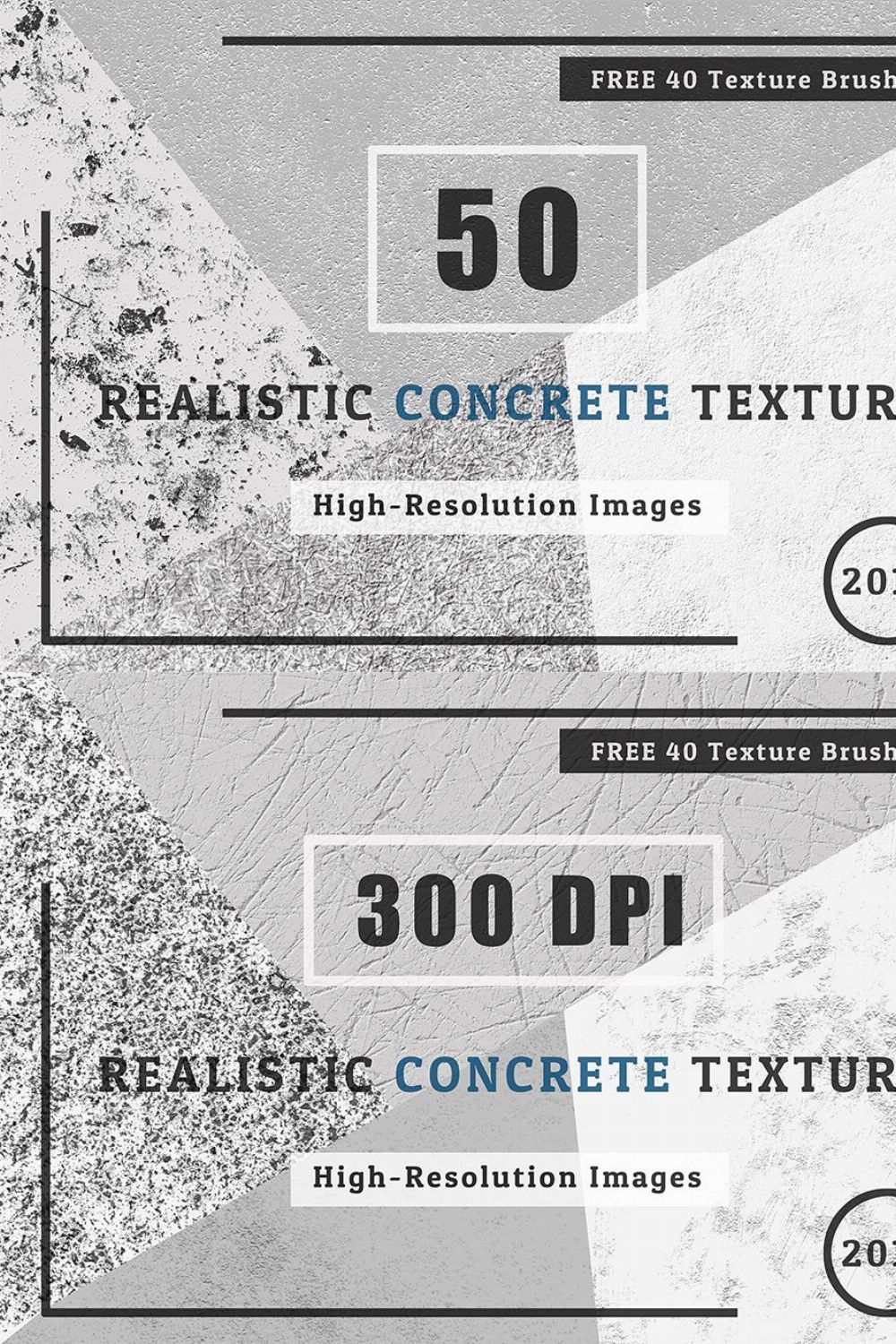 50 REALISTIC  CONCRETE  TEXTURE pinterest preview image.
