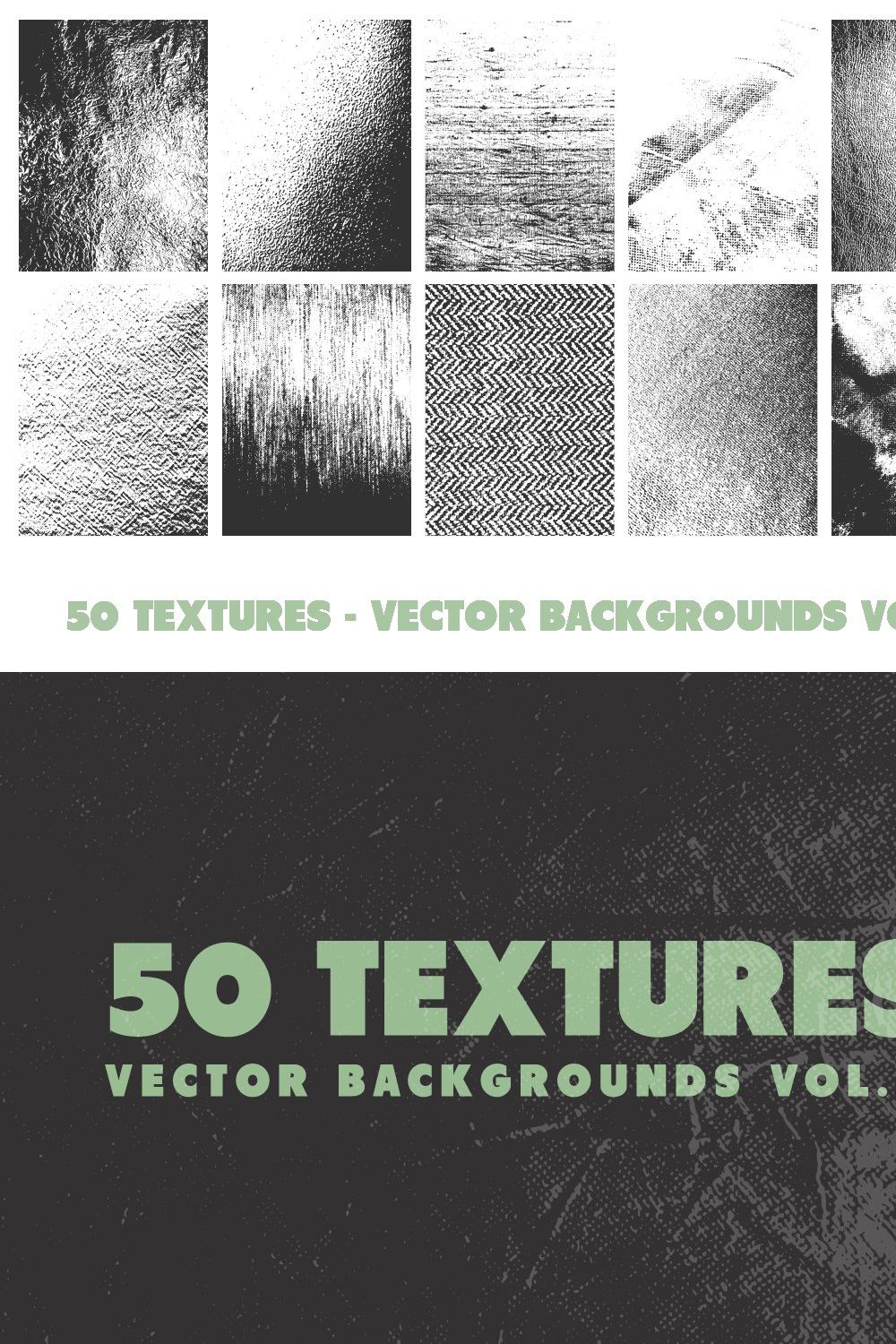 50 Vector Texture Backgrounds Vol. 1 pinterest preview image.