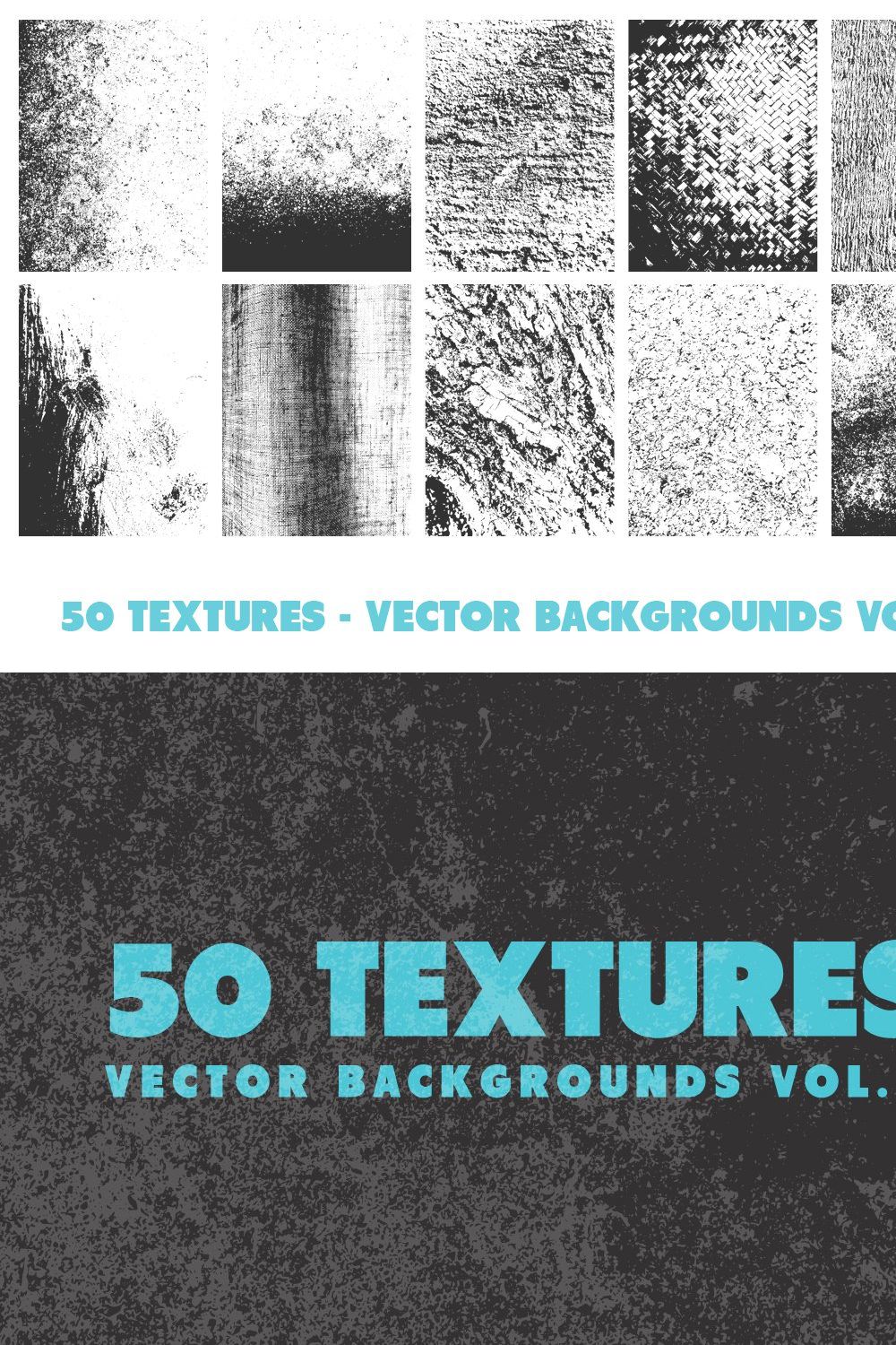 50 Vector Texture Backgrounds Vol. 3 pinterest preview image.