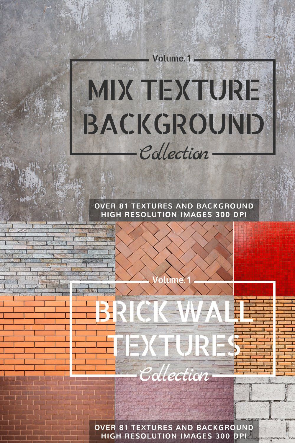 81 Mix Textures Background Vol.1 pinterest preview image.