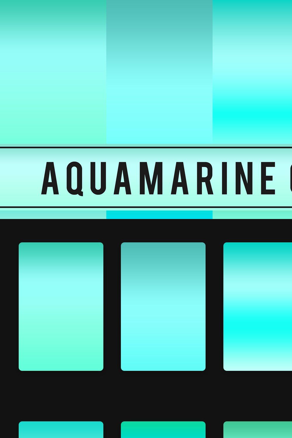 Aquamarine Gradients pinterest preview image.